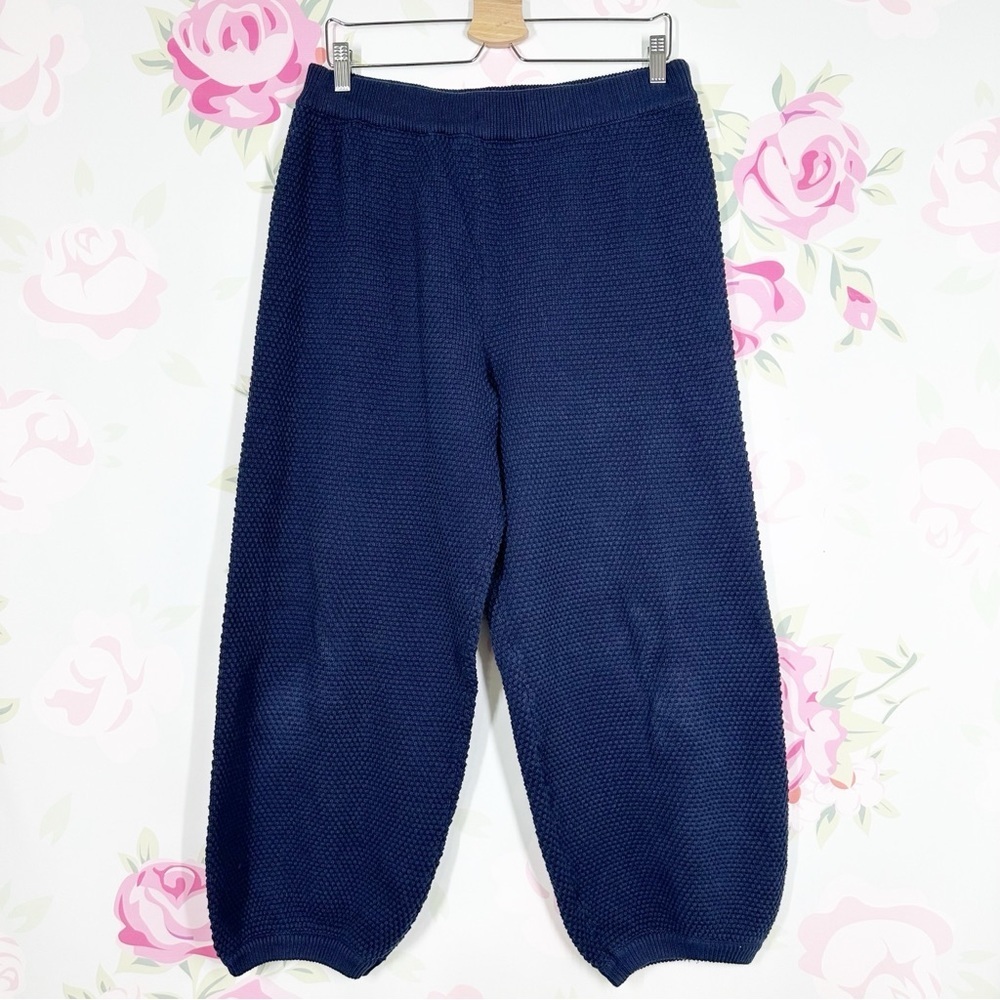 NEW Free People Free-est Hailee Cardi Knit Navy Blazer Sweater Pants L